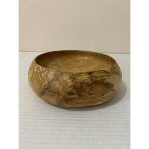 Spalted Tamarind Turned Wooden Bowl Handmade Centrepiece 7x3 Inches